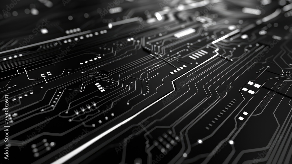 Abstract futuristic circuit board background. High computer, technology processor banner, AI Abstract futuristic circuit board background. High computer, technology processor banner, AI