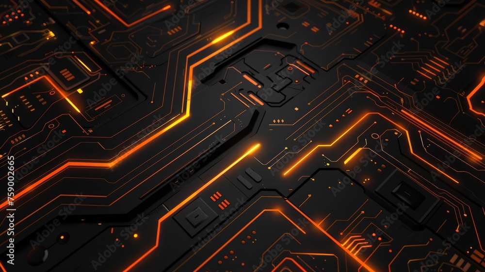 Abstract futuristic circuit board background. High computer, technology processor banner, AI Abstract futuristic circuit board background. High computer, technology processor banner, AI