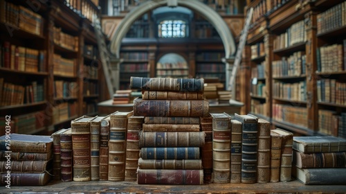 Abundant Books in Wooden-Floored Room