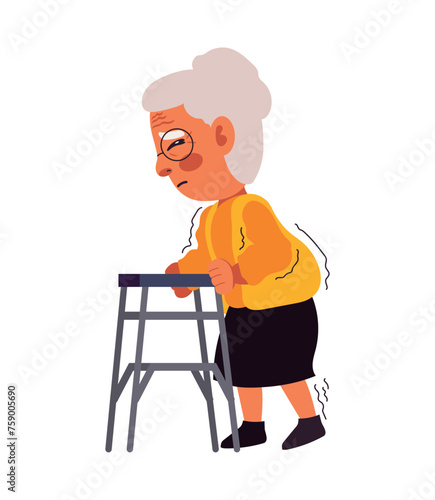 parkinson elderly woman