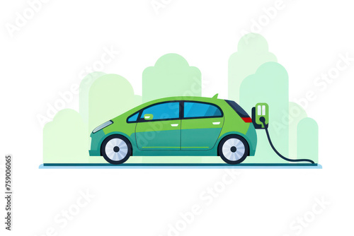 Eco-Power: A Green, Alternative Future of Electric Cars at the Modern Charging Station