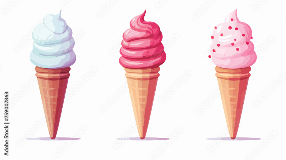pink white ice cream on a stick frozen ice ice cream
