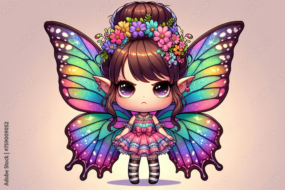 Angry garden pixie or fairy Angry garden pixie or fairy
