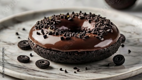 chocolate cake on a plate