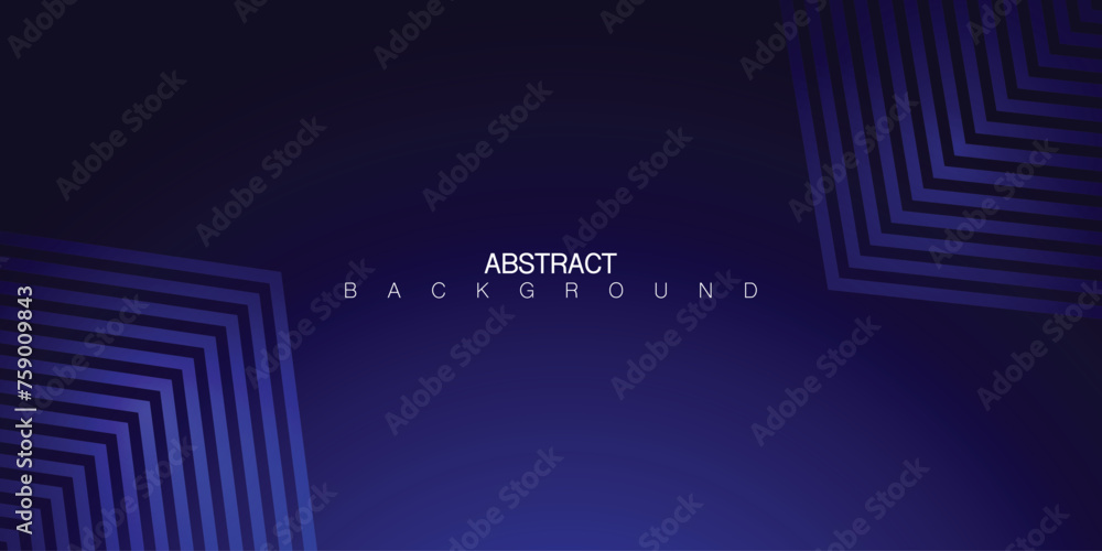 Vector Abstract, science, futuristic, energy technology concept. Digital image of light rays, stripes lines with blue light, speed and motion blur over dark blue background - obrazy, fototapety, plakaty 