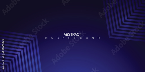 Vector Abstract, science, futuristic, energy technology concept. Digital image of light rays, stripes lines with blue light, speed and motion blur over dark blue background photo