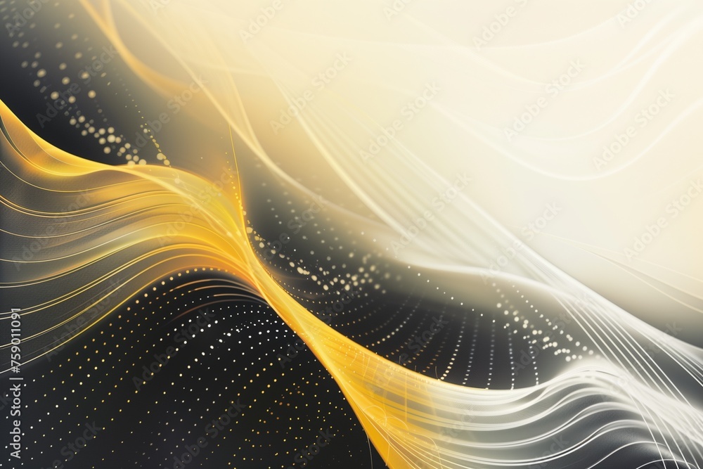 Kinetic Gradient HD abstract of kinetic curves and lines against a light black and ...