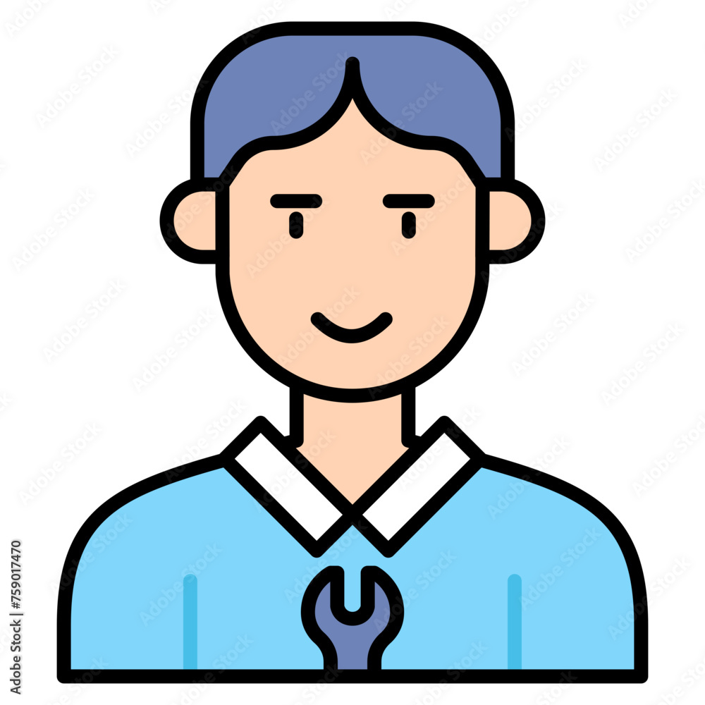 icons about people's jobs in general, the colored icons show a person's profession icons about people's jobs in general, the colored icons show a person's profession