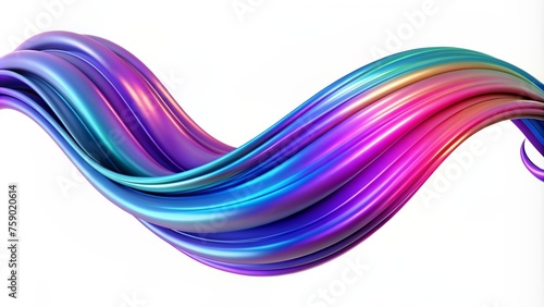 Vector wave lines flowing isolated colorful dynamic. Modern design with lots of bright colors