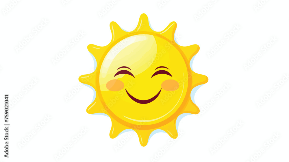 Vector Sunny Icon flat vector isolated on white background