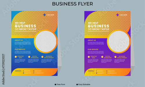 Business flyer design, modern business flyer design, eye catching design, professional business flyer design