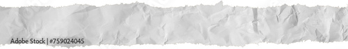 White Torn Paper, Crumpled