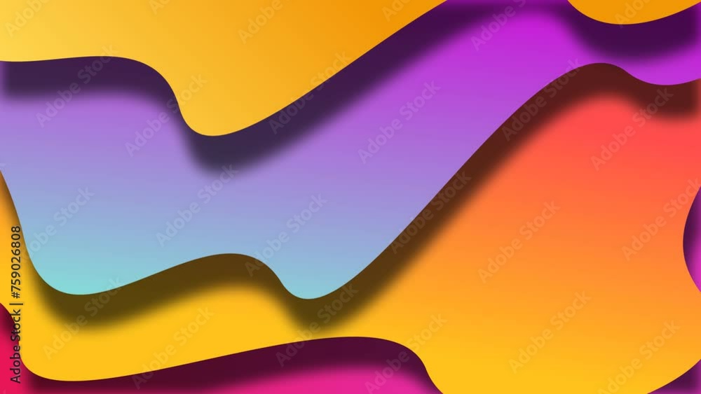 Papercut waves colorful animation background Papercut waves colorful animation background