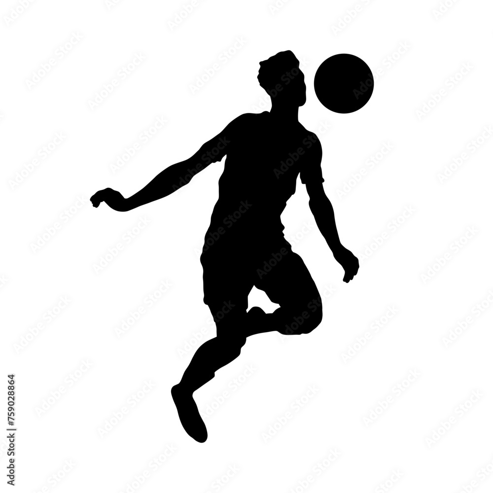 Very high quality detailed soccer football player illustration.