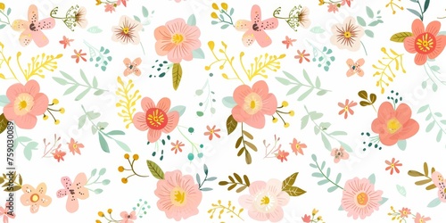 Wallpaper Mural beautiful spring and summer flowers background Torontodigital.ca