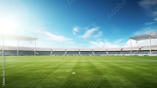 soccer, stadium, empty, grass, field, brown, clear, blue, sky, sports, arena, deserted, abandoned, football, pitch, vacant, lone, barren, isolated, quiet, vast, horizon, weathered, crisp, sunny