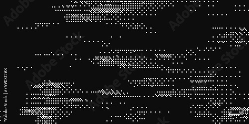 Pixel Glitch Dither Effect Background. Abstract Noise Effect. Video Damage Error. Digital Signal Damage Visualization. VHS Overlay Texture. Vector Illustration.