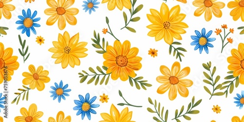 Wallpaper Mural beautiful spring and summer flowers background Torontodigital.ca