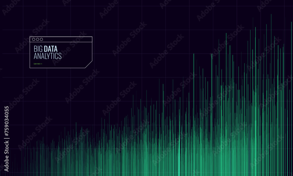 Fototapeta premium Business Invest Finance Graph Chart of Stock Market Trading Blue Background. Digital Financial Investment Backdrop. Graph Stock Market Lines. Vector Illustration.