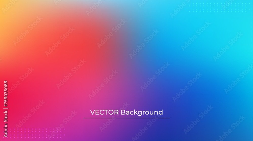 Smooth and blurry colorful gradient mesh background. Modern bright rainbow colors. Easy editable soft colored vector banner template. Premium quality Smooth and blurry colorful gradient mesh background. Modern bright rainbow colors. Easy editable soft colored vector banner template. Premium quality