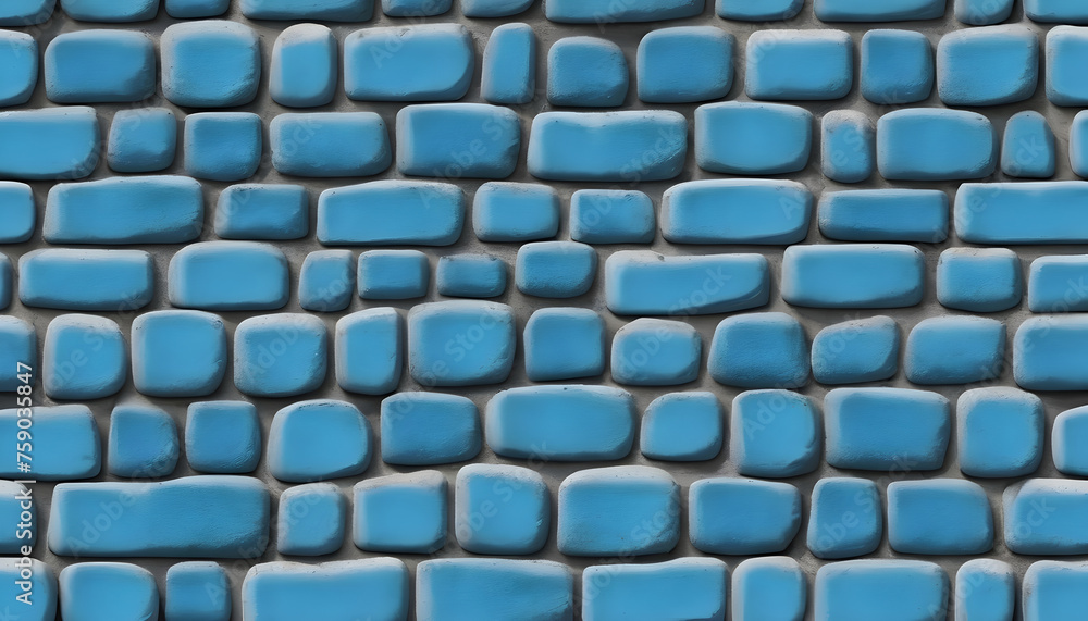 Fototapeta premium azure wallpaper for seamless cobblestone wall or road background