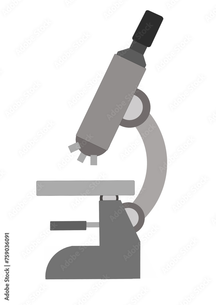 microscope isolated on white background microscope isolated on white background