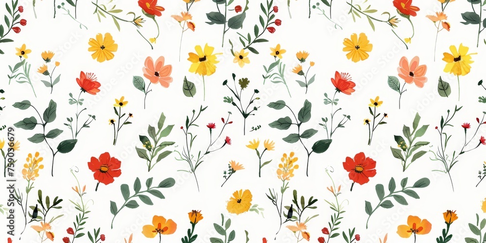 custom made wallpaper toronto digitalbeautiful spring and summer flowers background