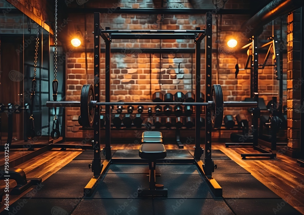 Gym equipment fitness background