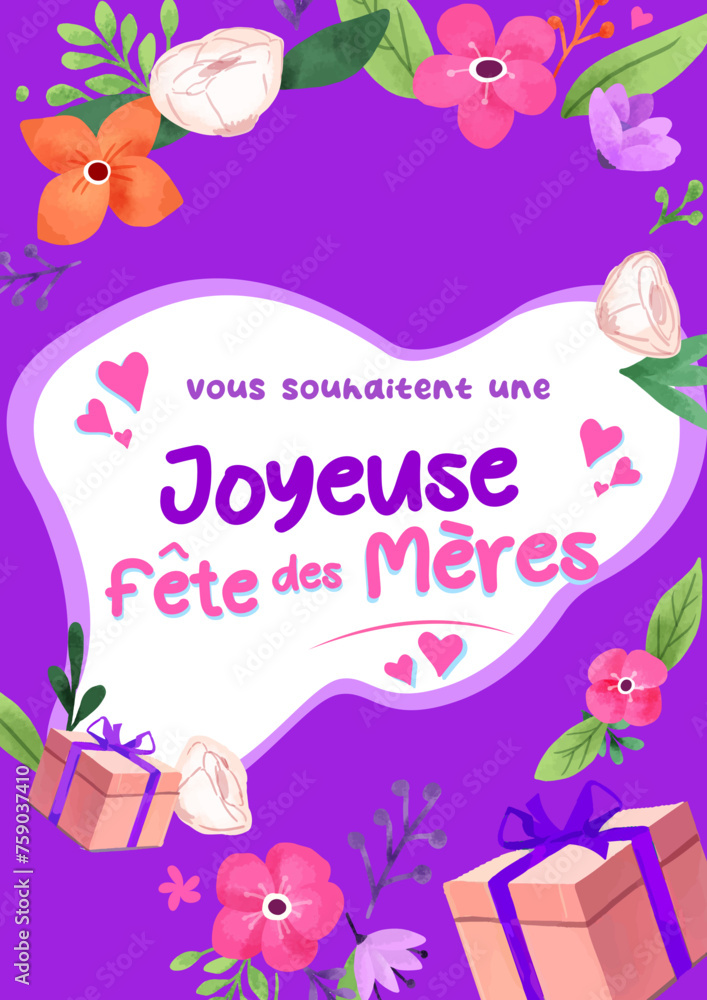 Affiche fête des mères Affiche fête des mères