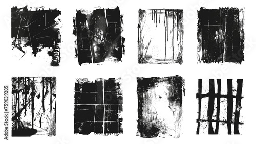 Grunge overlay texture with dust grain for social media background decoration. Overlay textures set stamp with grunge effect. Old damage Dirty grainy and scratches. Vector grunge overlay frame set.