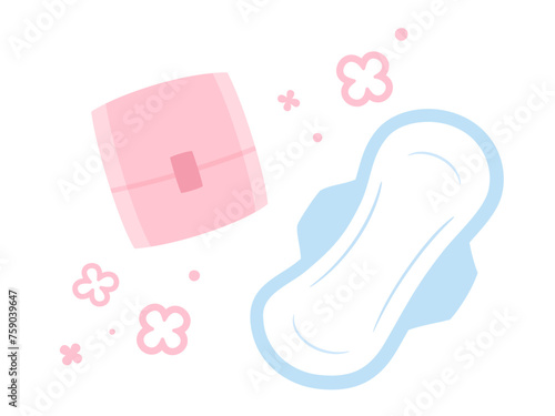 生理用ナプキンのイラスト