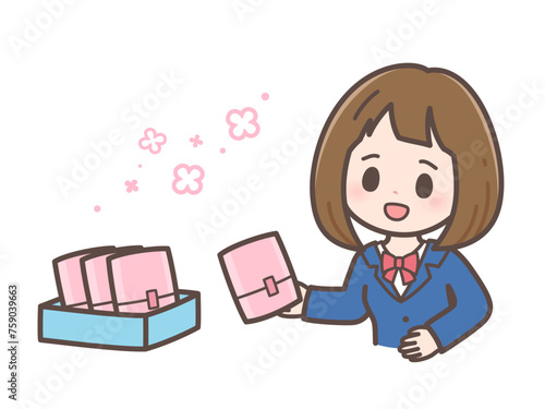 トイレに生理用ナプキンが置いてあったイラスト_学校