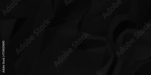 Crumpled paper texture and black crumpled paper texture crush paper so that it becomes creased and wrinkled. Old black crumpled paper sheet background texture.	
