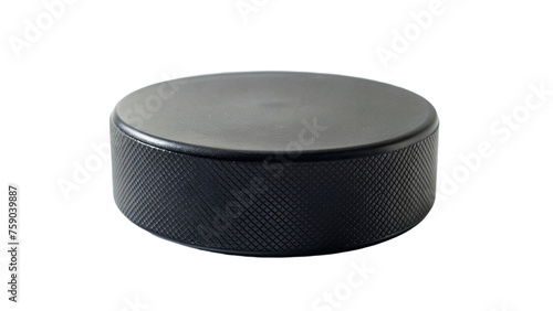 Hockey Puck isolated on Transparent background.