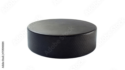 Hockey Puck isolated on Transparent background.