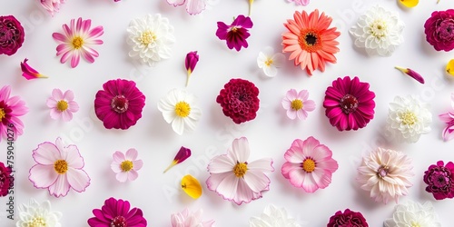 beautiful spring and summer flowers background