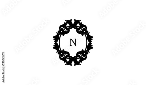 Decoration ornament Alphabetical logo