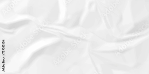Fototapeta Naklejka Na Ścianę i Meble -  White wrinkly backdrop paper background. panorama grunge wrinkly paper texture background, crumpled pattern texture. White paper crumpled texture. white fabric crushed textured crumpled.