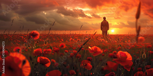 Armistice Day (also Remembrance Day or Veterans Day): A Solemn Memorial Day Honoring the Sacrifices of War Veterans and Remembering the Fallen Heroes