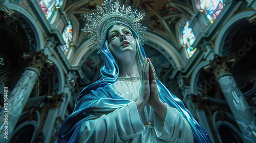 Feast of the Immaculate Conception: Honoring the Divine Conception of Virgin Mary, Celebrated in Catholic Countries.