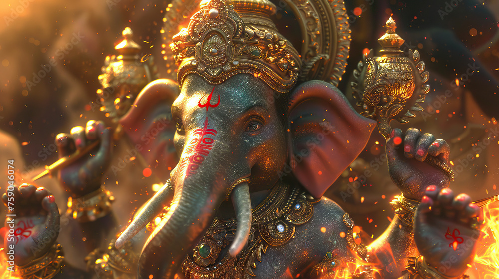 Ganapati: Revering the Elephant Headed Deity Ganesha in Hindu Festival Celebrations