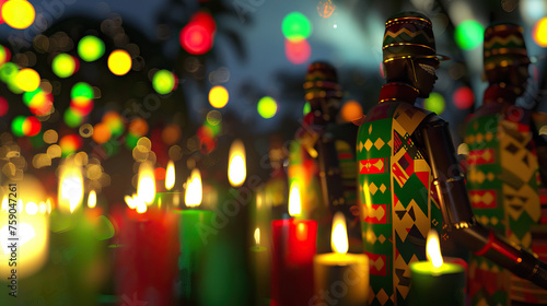 Kwanzaa: A Vibrant Pan-African Celebration, Uplifting Community, Culture, and Traditions. photo