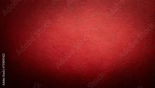 panoramic red tone wall texture abstract background christmas background with copy space and darker vignette