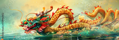 Wallpaper Mural The Dragon Boat Festival, celebrated in China and other East Asian countries, features dragon boat races, rice dumplings, and cultural performances to commemorate the ancient poet Qu Yuan Torontodigital.ca