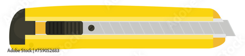 Yellow cutter (flat design,cut out)