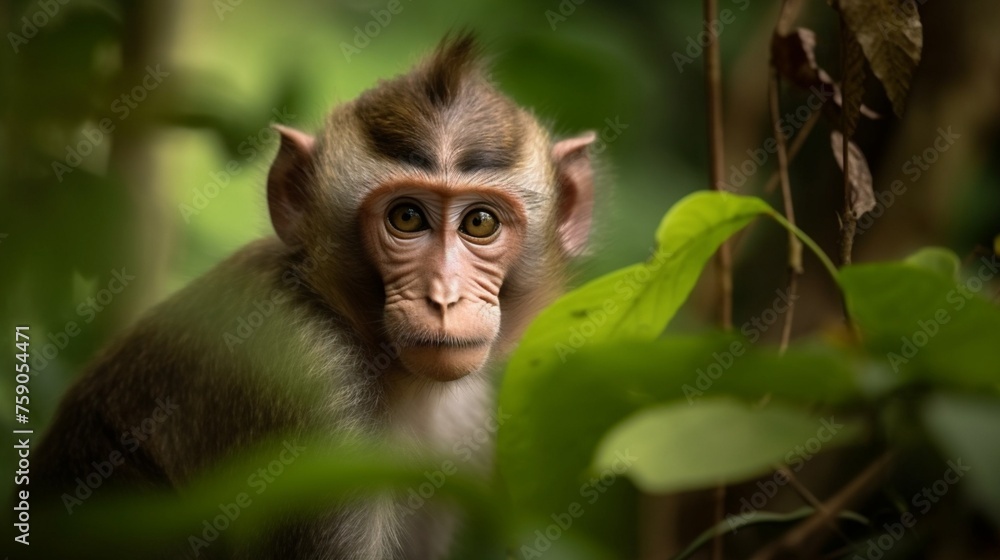 close up of a macaque close up of a macaque