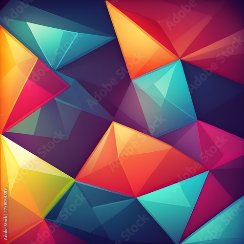 Bright lines polygonal background