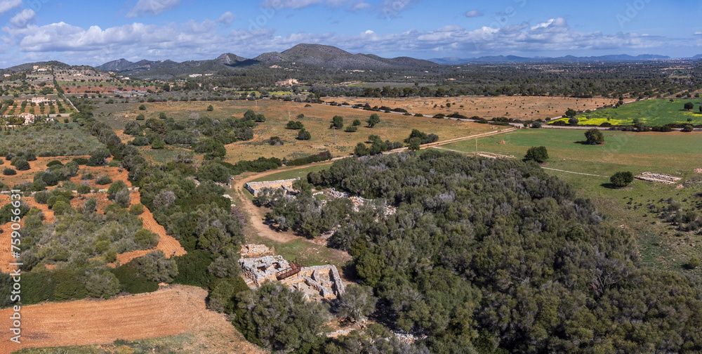 Obraz premium Hospitalet Vell archeological site, Majorca, Balearic Islands, Spain