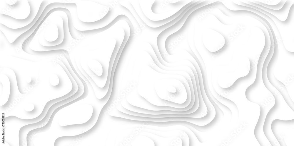 Luxury gray and white wave Seamless abstract papercut background 3d realistic design use for ads banner and advertising print design vector. 3d topography relief. Vector topographic illustration.