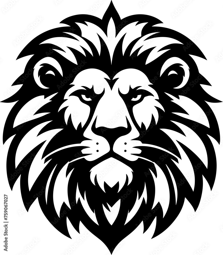 Lion Mascot Logo Vector, Big Cats